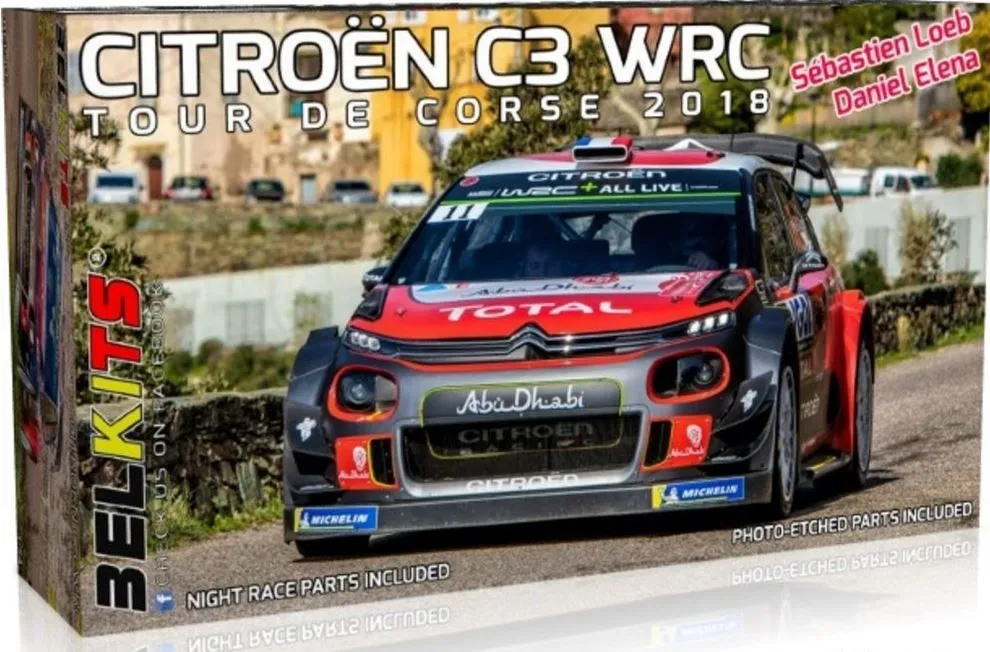 BELKITS Citroen C3 Loeb Tour de Corse 2018 1/24 - BEL017