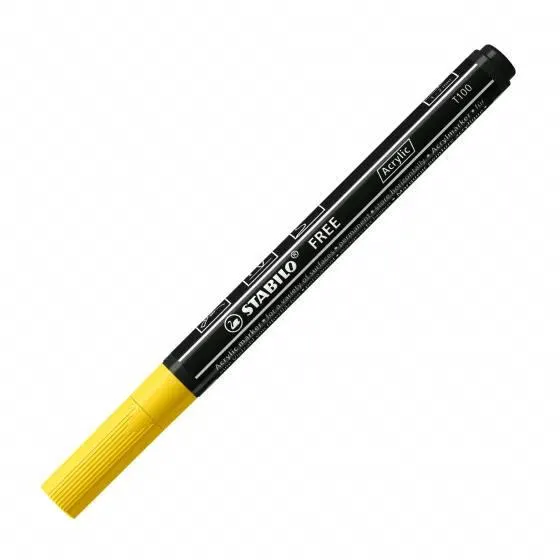 STABILO FREE ACRYLIC T100 - JAUNE