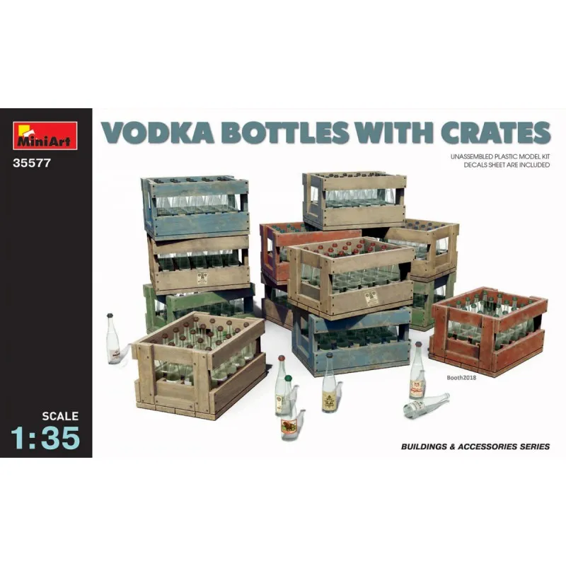 Bouteilles et boîtes de vodka. MINIART 35577