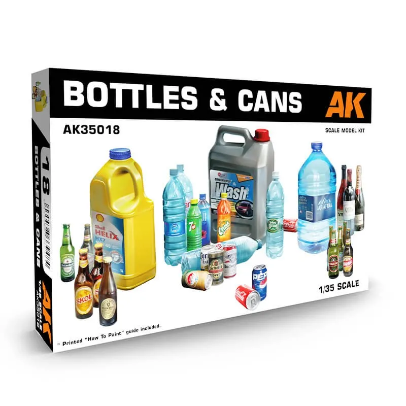 Bouteilles et canettes. AK INTERACTIVE AK35018