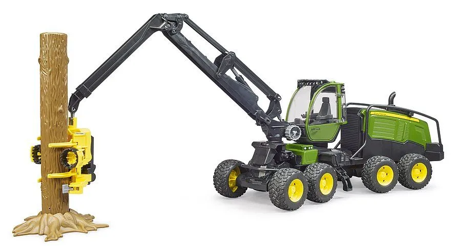 BRUDER Abatteuse John Deere 1270G avec 1 Tronc d'arbre 02135