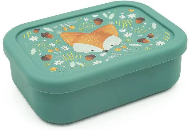 BOITE A LUNCH EN SILICONE CONFORME A LA NORME LFGB CRUNCHY LE RENARD