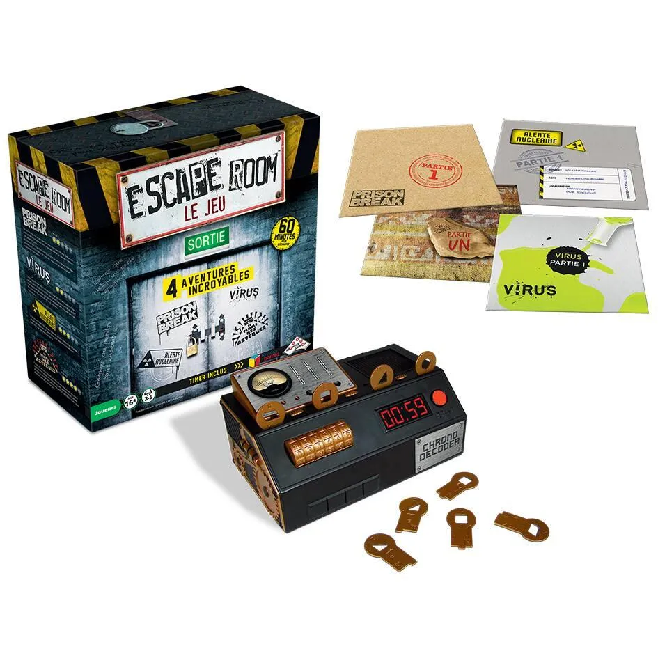 ESCAPE ROOM - COFFRET DE 4 JEUX