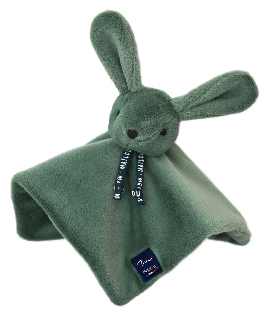 DOUDOU PLAT - LAPIN DORLOTIN - VERT SAUGE