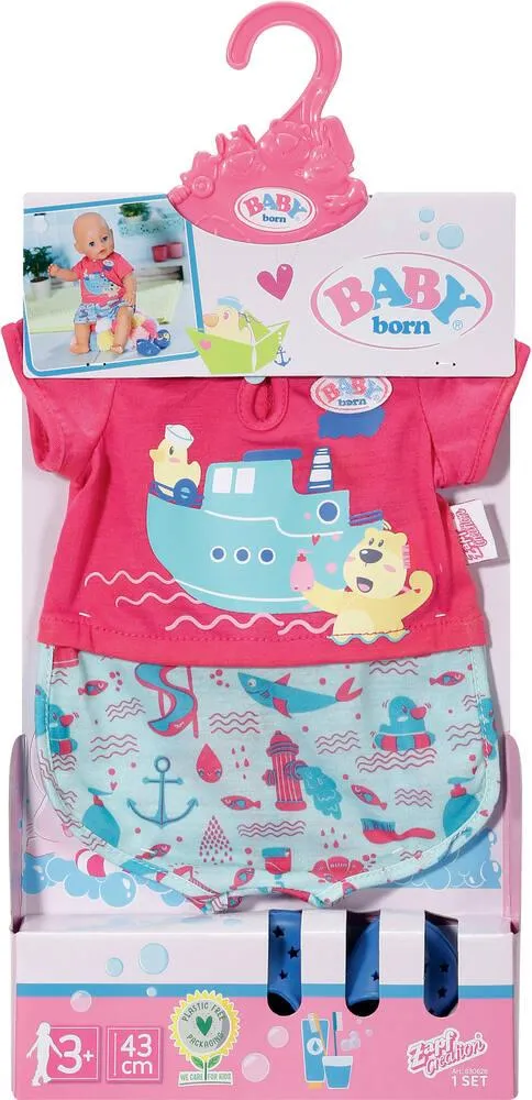 BABY BORN BATH PYJAMA AVEC CHAUSSURES 43CM