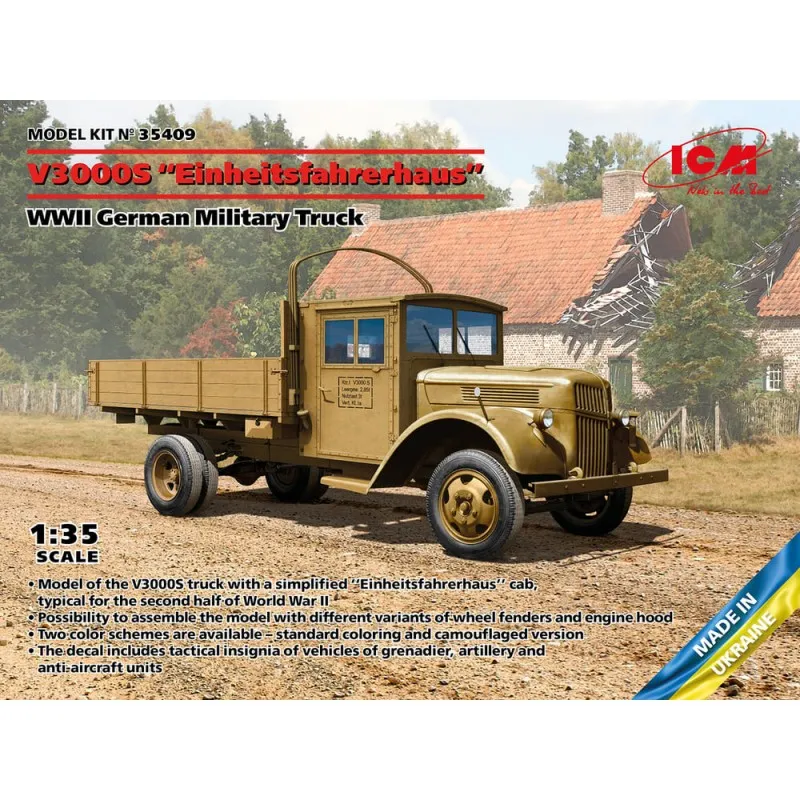 Camion militaire allemand V3000S « Einheitsfahrerhaus ». ICM 35409