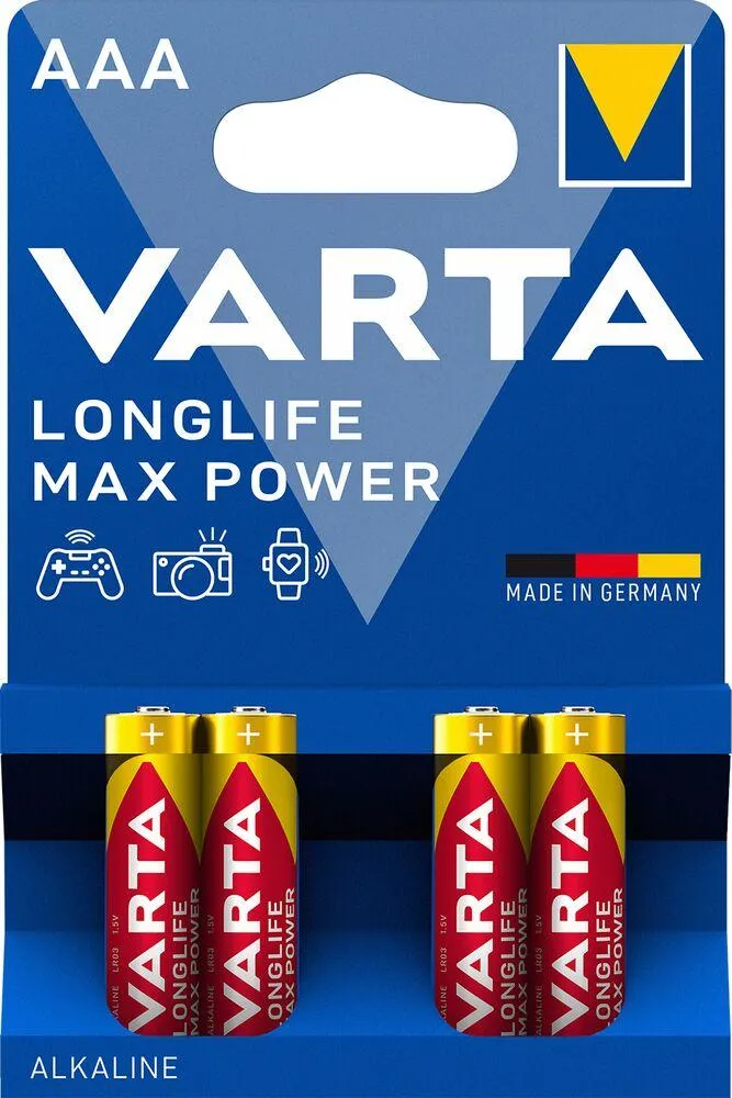 VARTA - PILE LONGLIFE MAX POWER AAA - LR03
