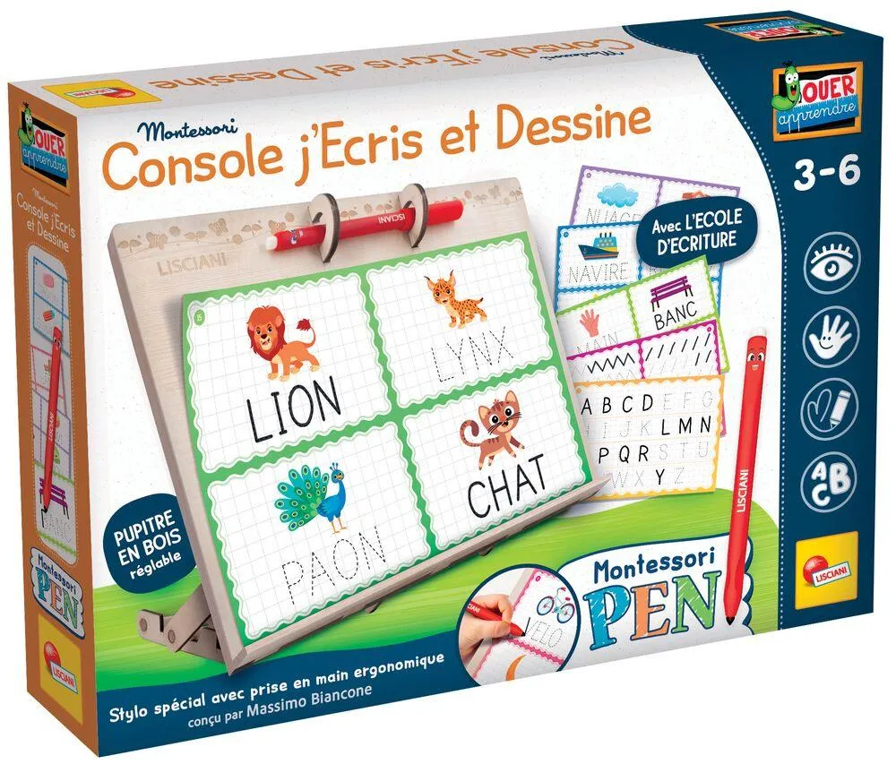 MONTESSORI PEN TABLE A DESSINER ET A ECRIRE