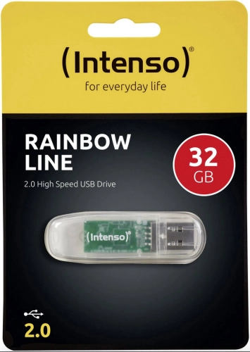 Clé usb 32go 2.0- rainbow line - intenso