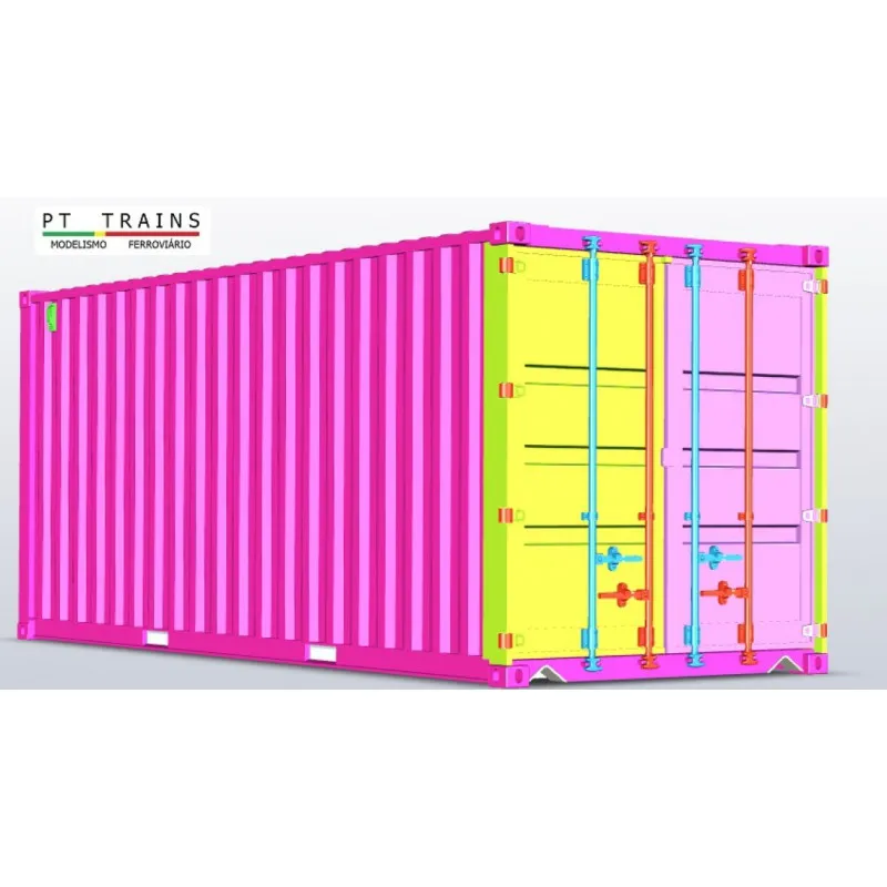 Conteneur DV ''MSC' de 20' (non décoré). PT TRAINS 802001