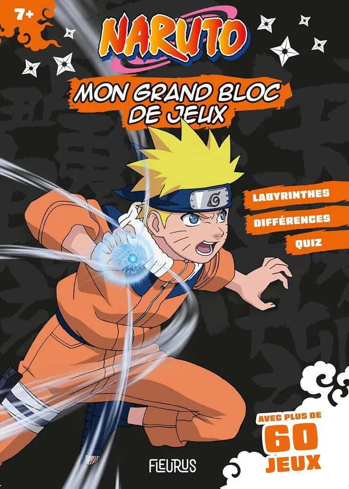 NARUTO - MON LIVRE DE JEUX GRAND BLOC DE JEUX