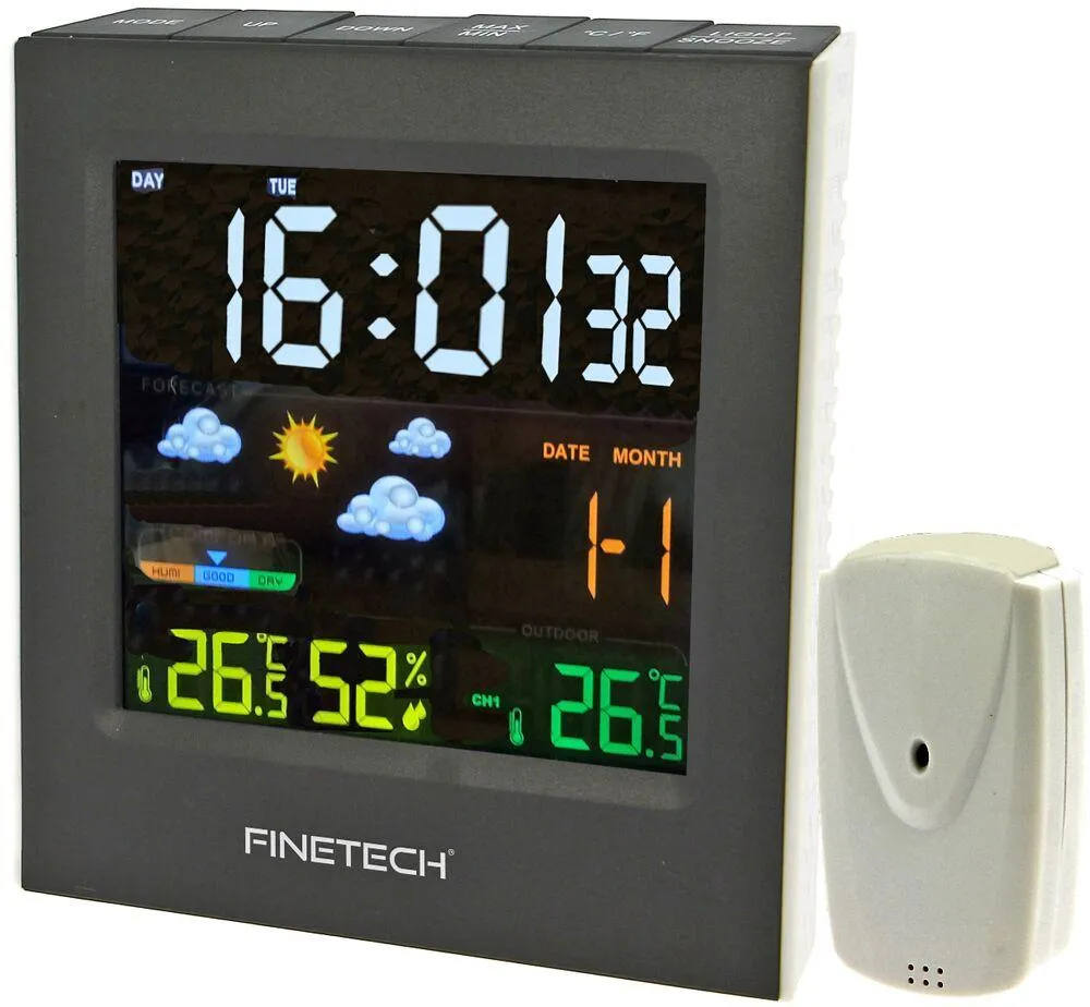 STATION METEO , FONCTION REVEIL, ECRAN COULEUR