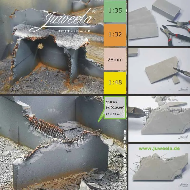 Dalles en béton armé. JUWEELA 20030