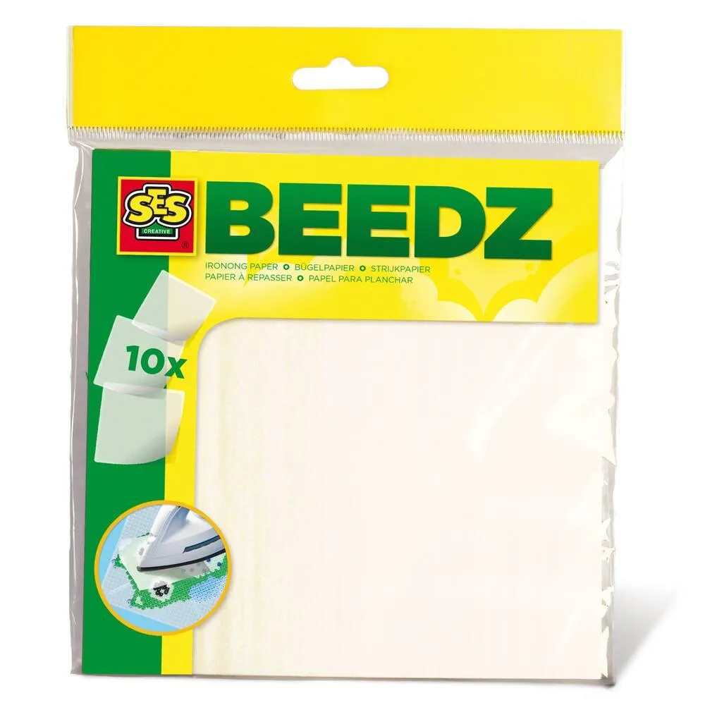 BEEDZ - 10 FEUILLES PAPIER POUR PERLES A REPASSER