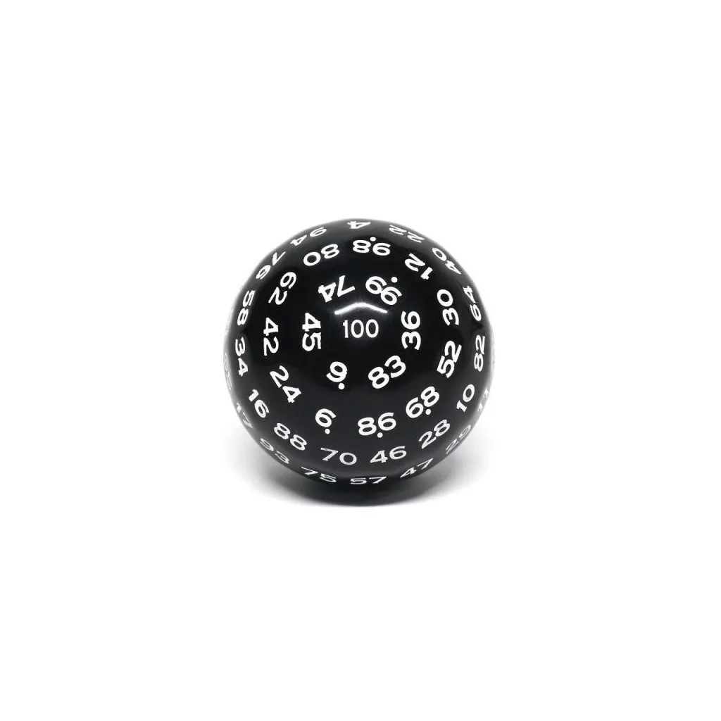 Dé 100 faces - Noir