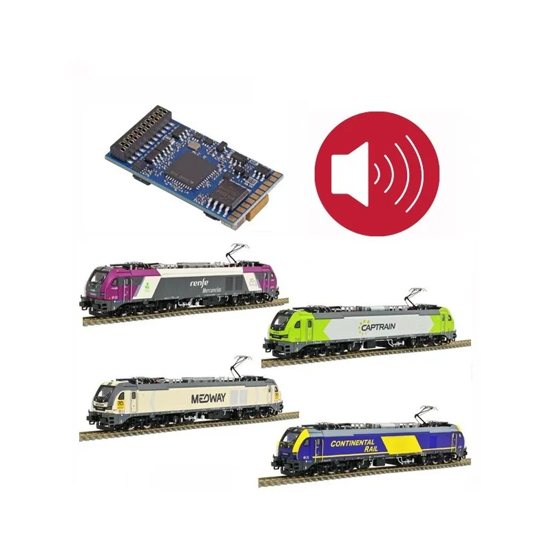 Décodeur sonore pour locomotives Euro6000 SUDEXPRESS. ESU ER301/256_21S