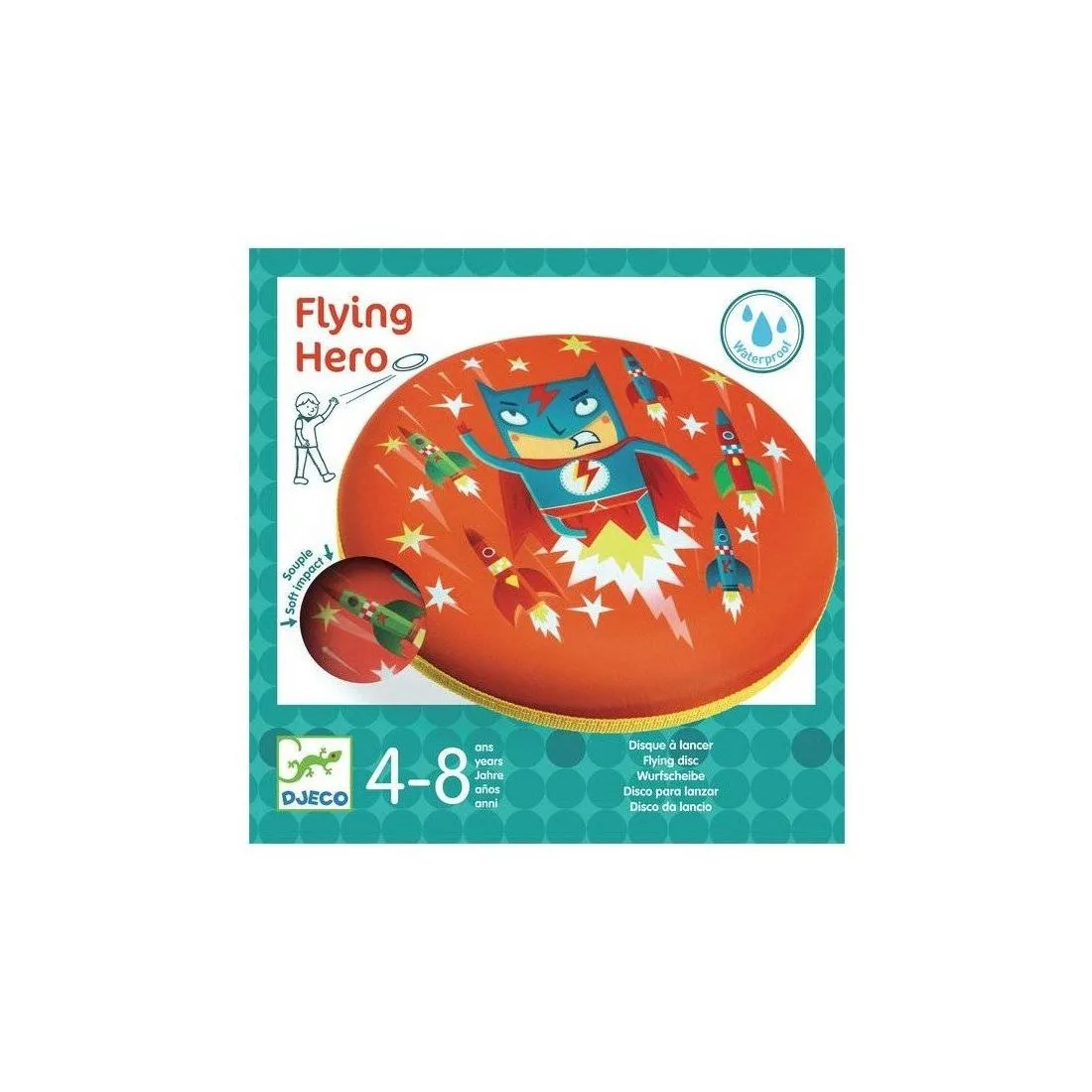 Disque à lancer flying Hero - frisbee - Djeco