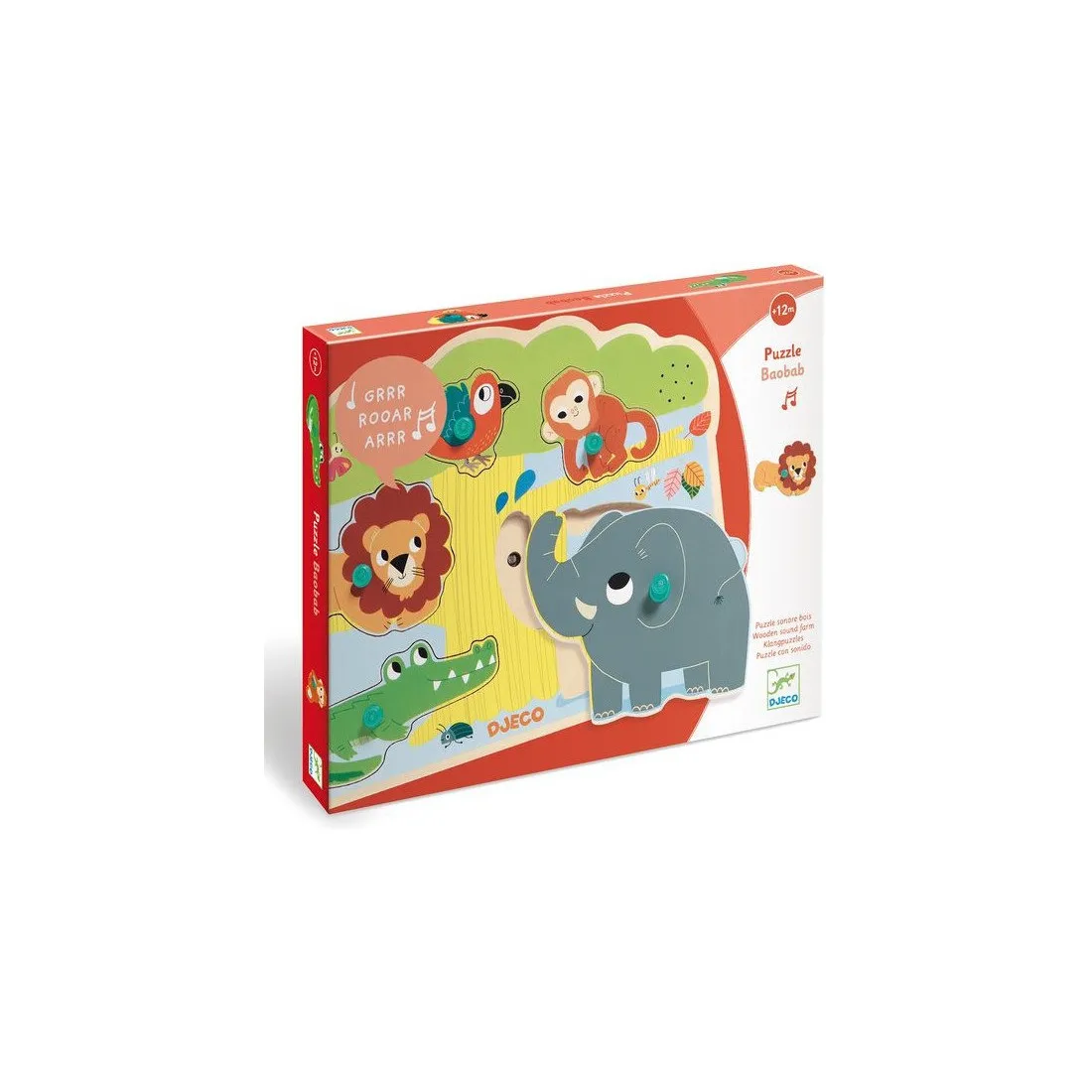 Puzzle sonore Baobab - Un jeu - Djeco