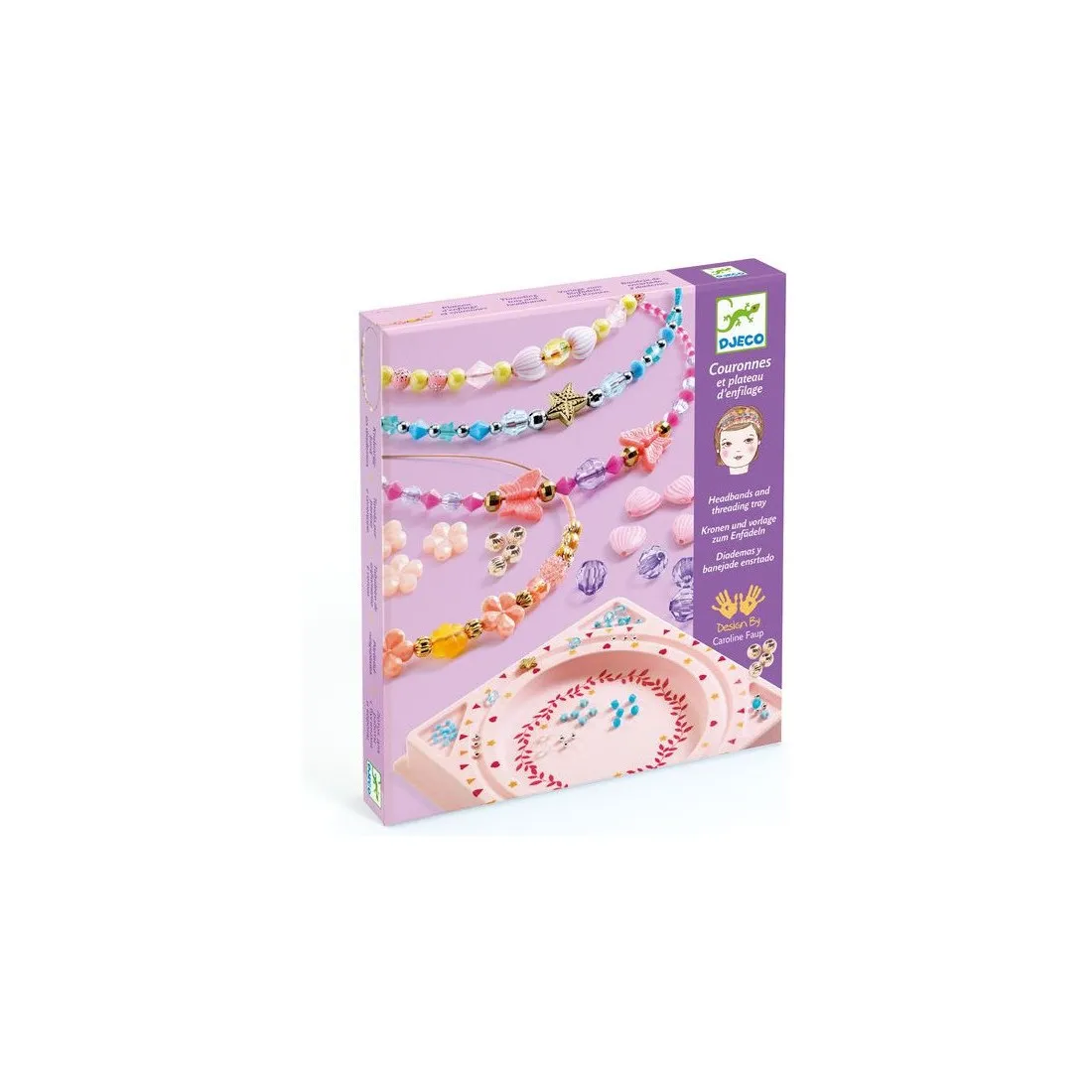 Plateaux d'enfilage et couronne - Précieux - Djeco