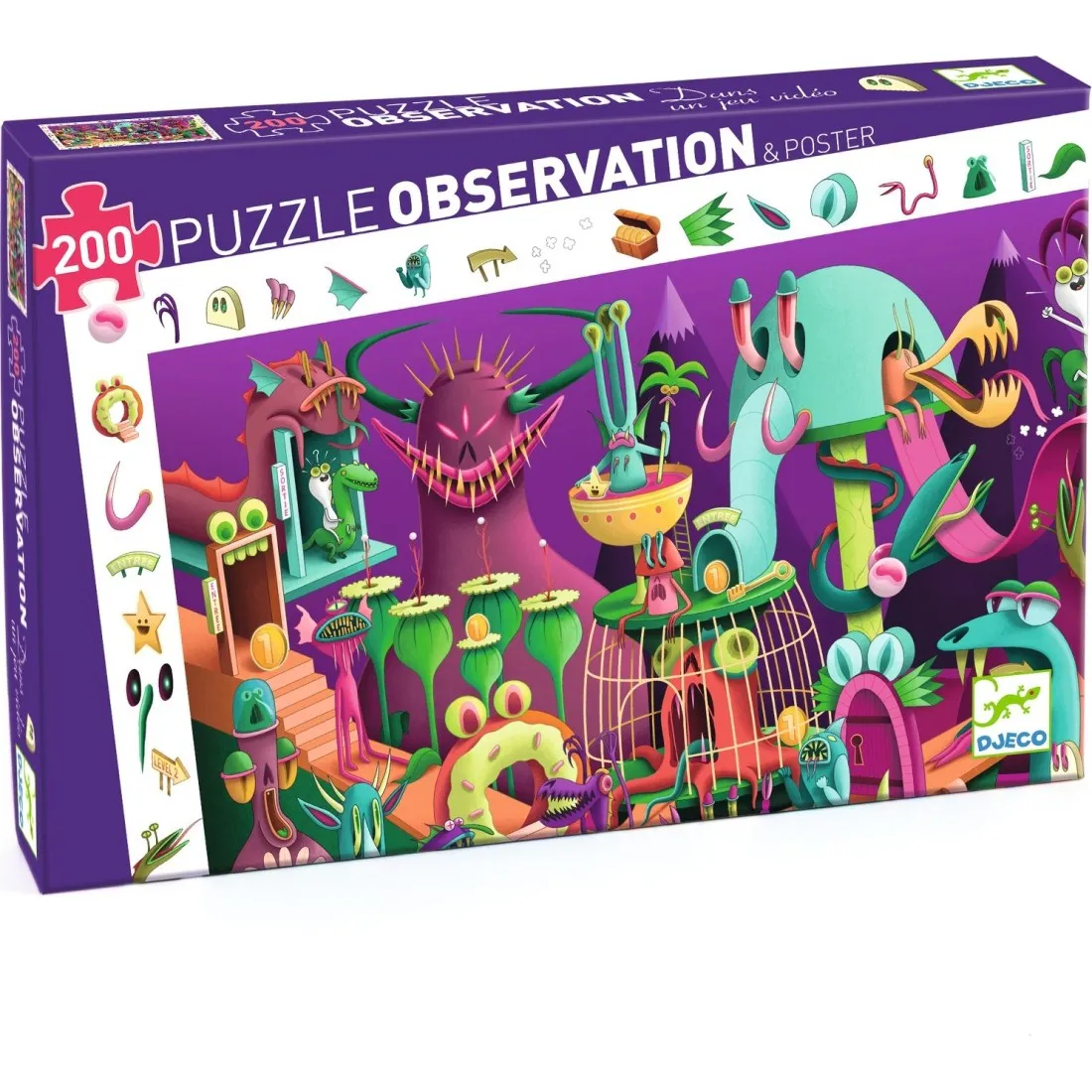 Puzzle 200 pièces : Observation : Dans un jeu vidéo