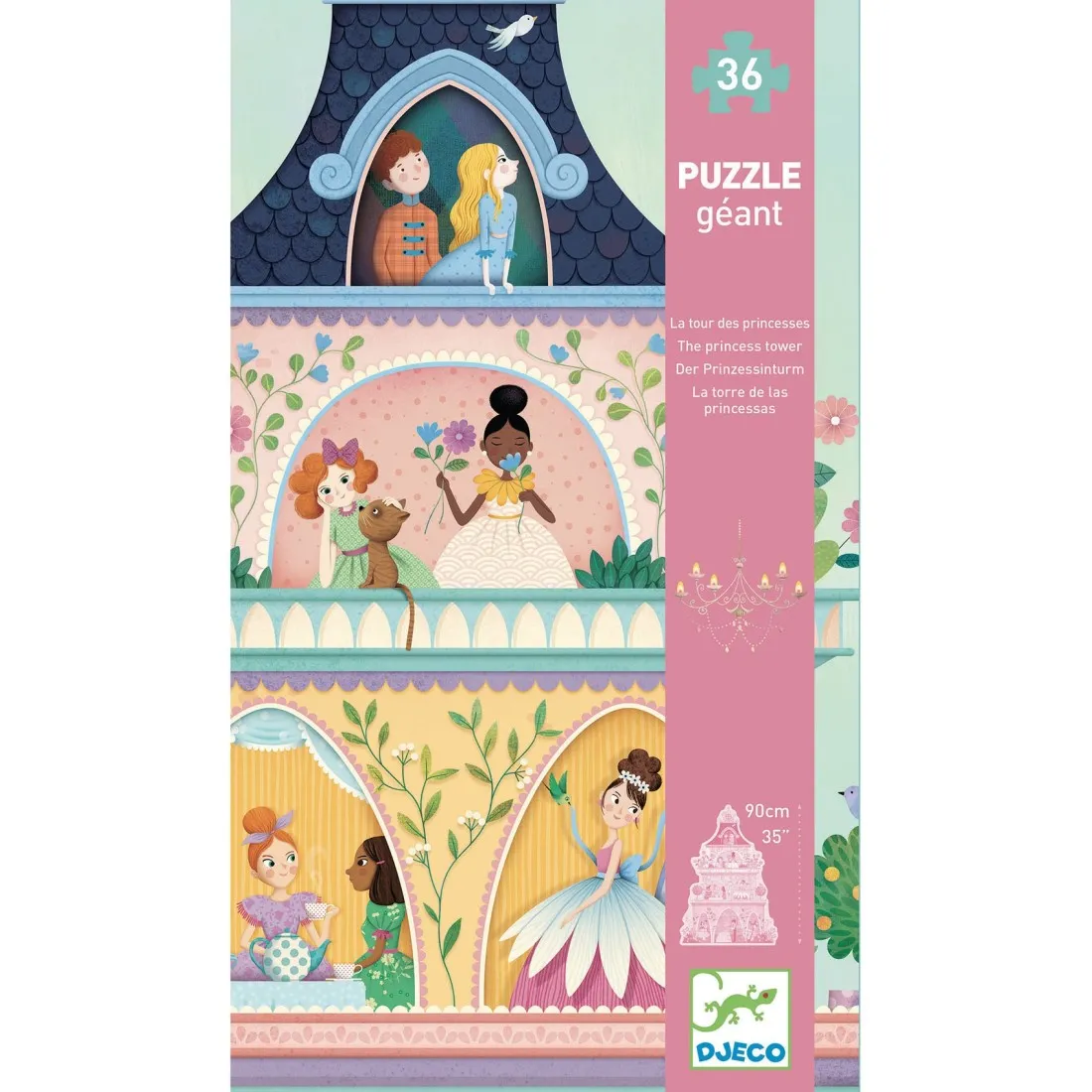 Puzzle géant la tour des princesses - 36 pièces