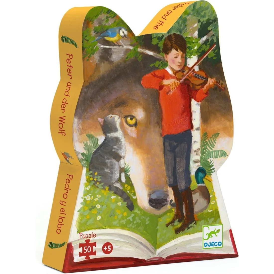 Puzzles silhouettes Pierre et le loup - 50 pcs - DJ07309