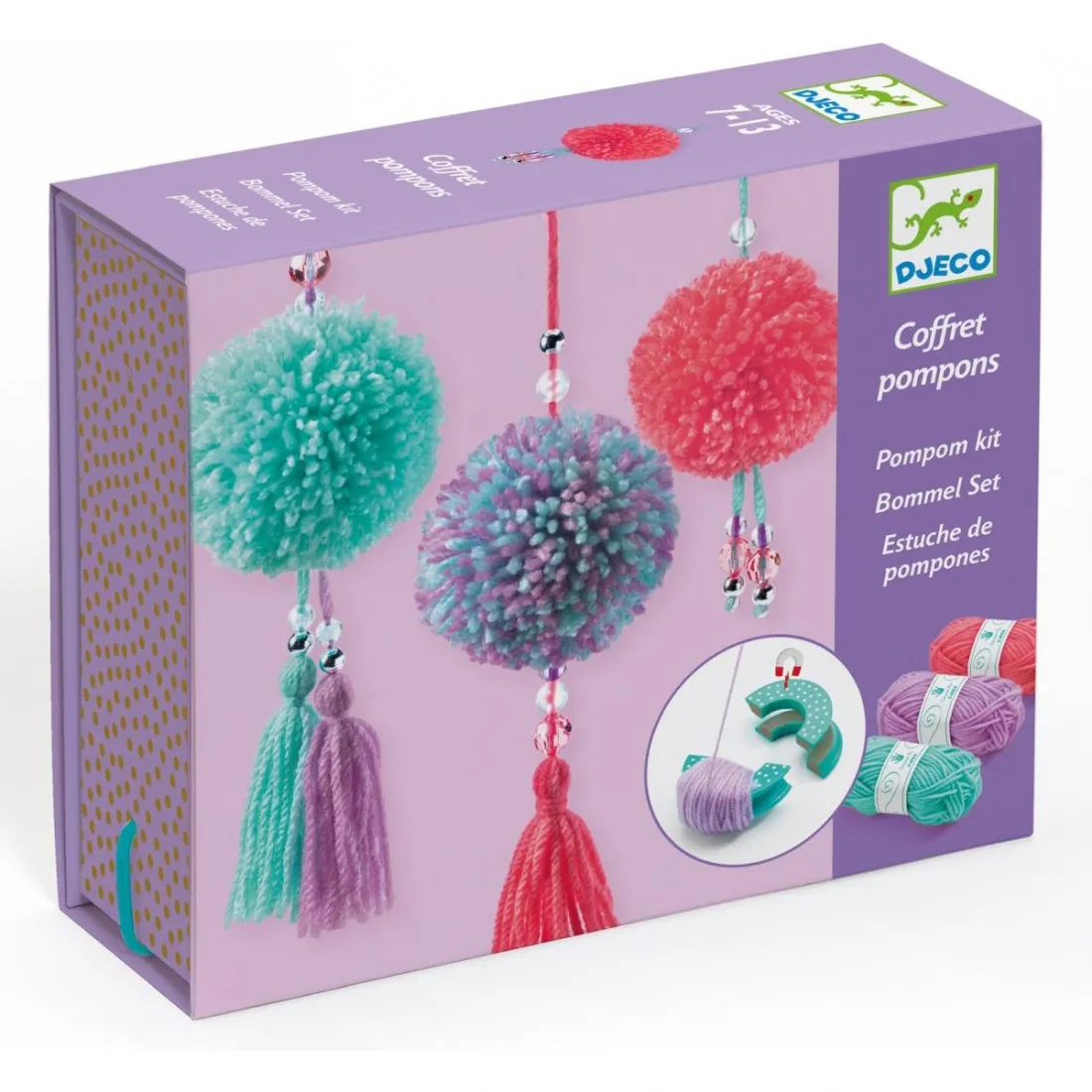 Coffret pompons pampilles - loisirs créatifs - Djeco