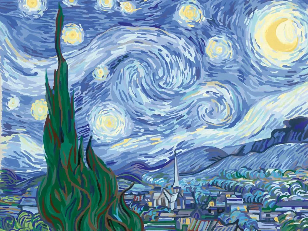 CREART - TOILES - VAN GOGH - LA NUIT ETOILEE