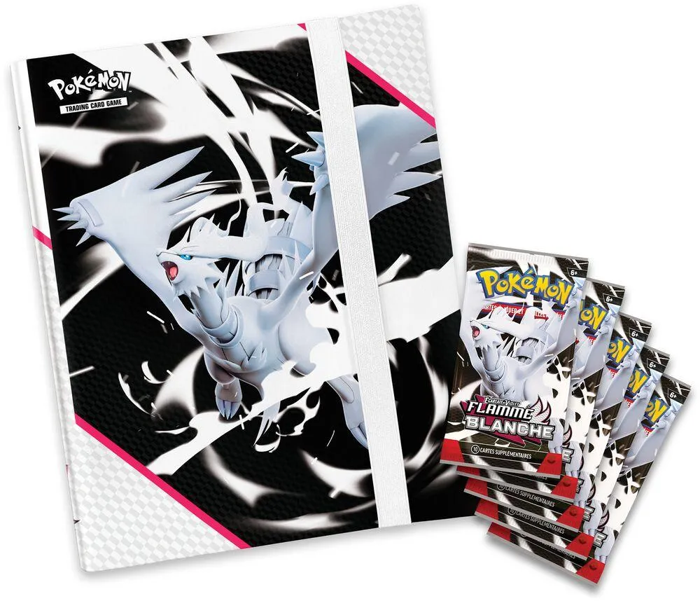 POKEMON -PORTFOLIO A4 – 9 POCHETTES + 5 BOOSTERS