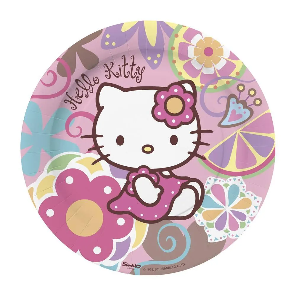 10 ASSIETTES HELLO KITTY BAMBO