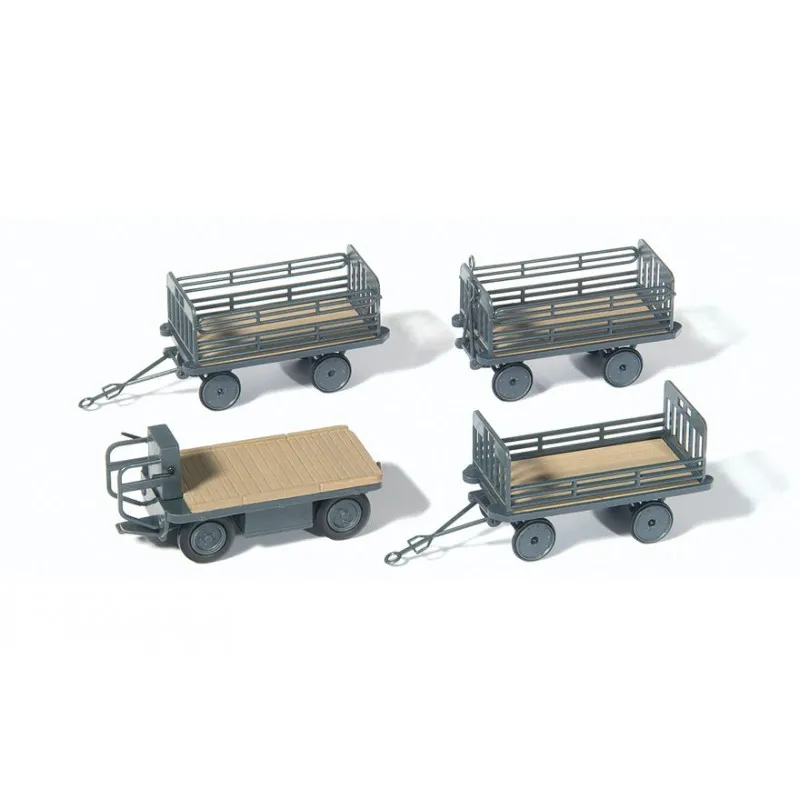 Ensemble de chariots à bagages. PREISER 17126