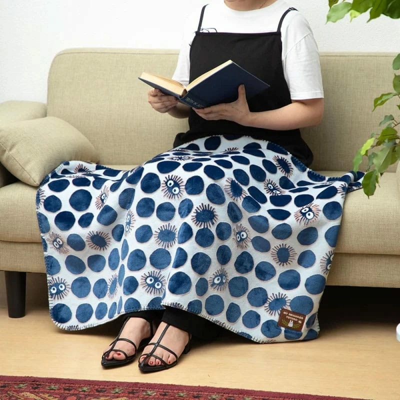 Espiritus de hollin manta 70x100 cm mi vecino totoro