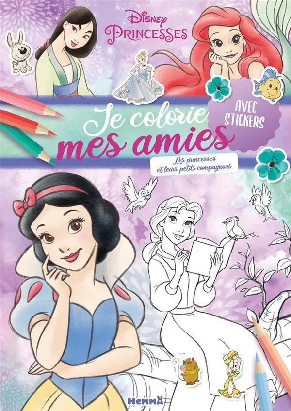 DISNEY PRINCESSES - JE COLORIE