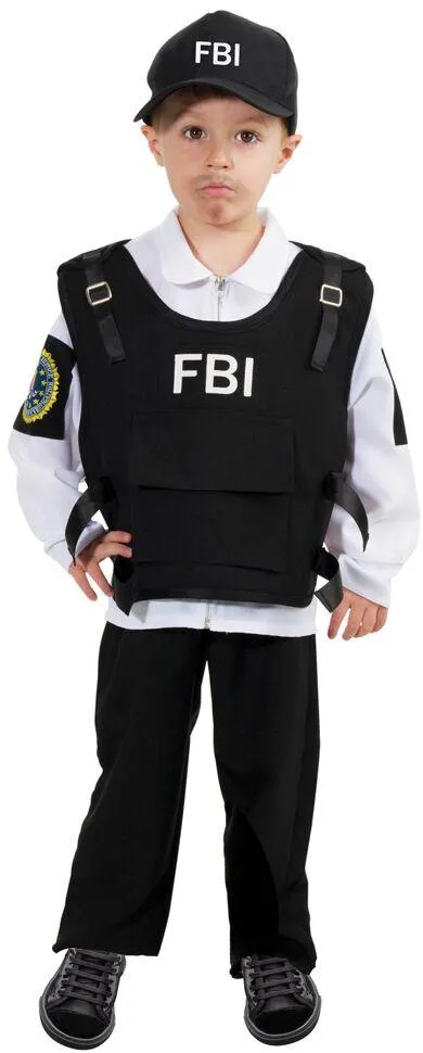 DEGUISEMENT AGENT FBI 4 PIECES TAILLE 140 CM