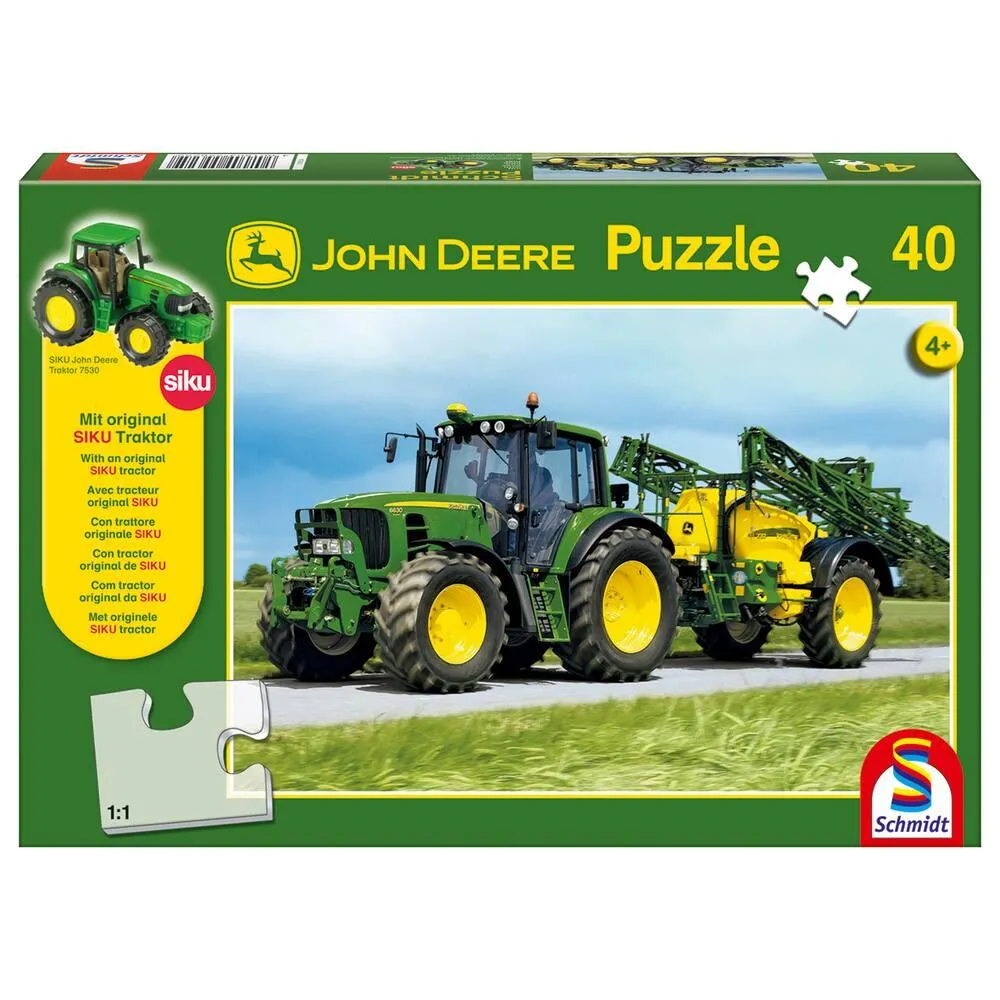 TRACTEUR 6630 AVEC IRRIGATEUR DE CHAMP PUZZLE  40 PIECES