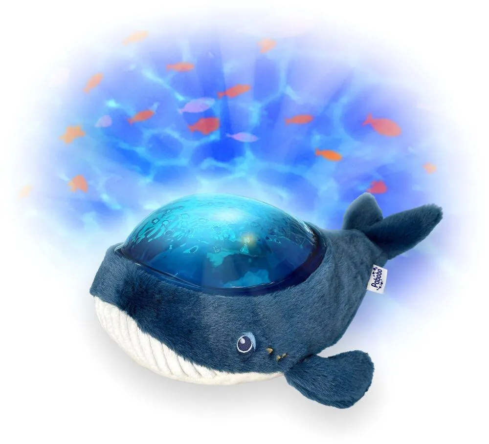 AQUA DREAM VEILLEUSE PROJECTEUR BALEINE POILS LONGS