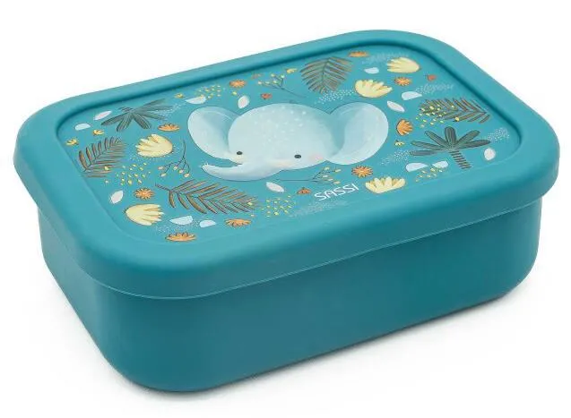 BOITE A LUNCH EN SILICONE CONFORME A LA NORME LFGB CHEWY L'ELEPHANT