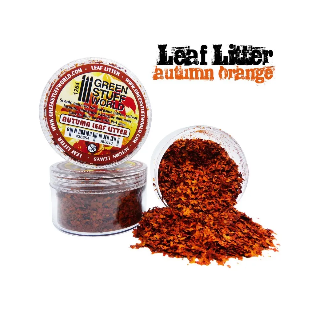 Micro Feuilles - Mélange Orange Automne