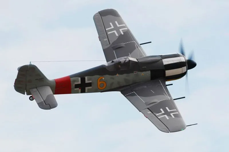 FS0152Y FMS Avion FW-190 "Yellow 6" PNP env.1.40m