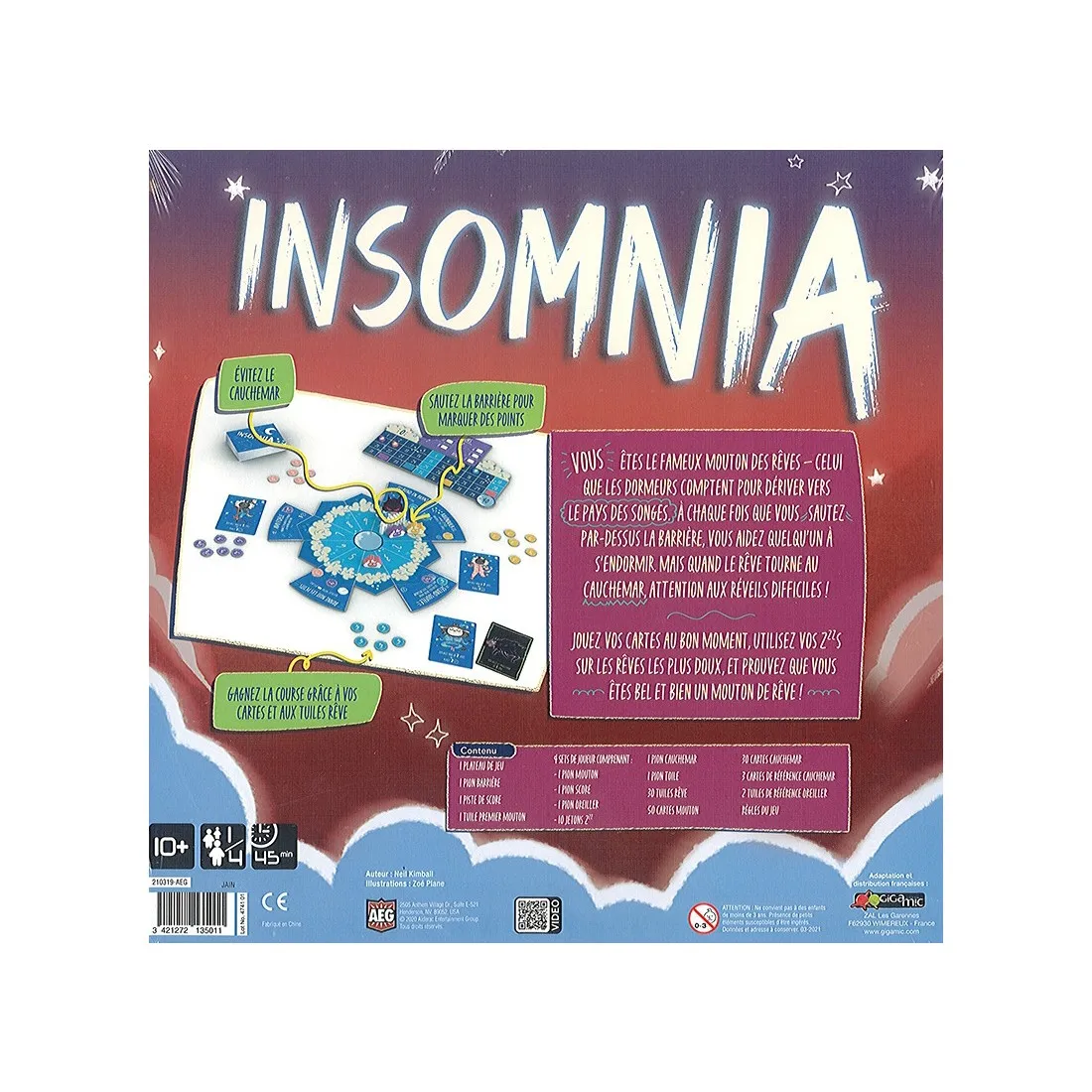 Insomnia - Jeux de société - Gigamic
