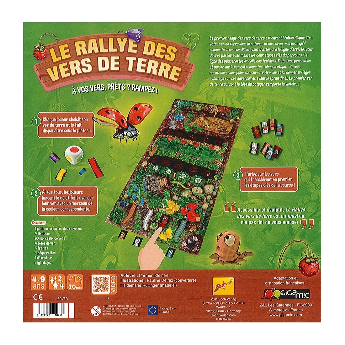 Le Rallye des Vers de Terre - Jeux de société - Gigamic