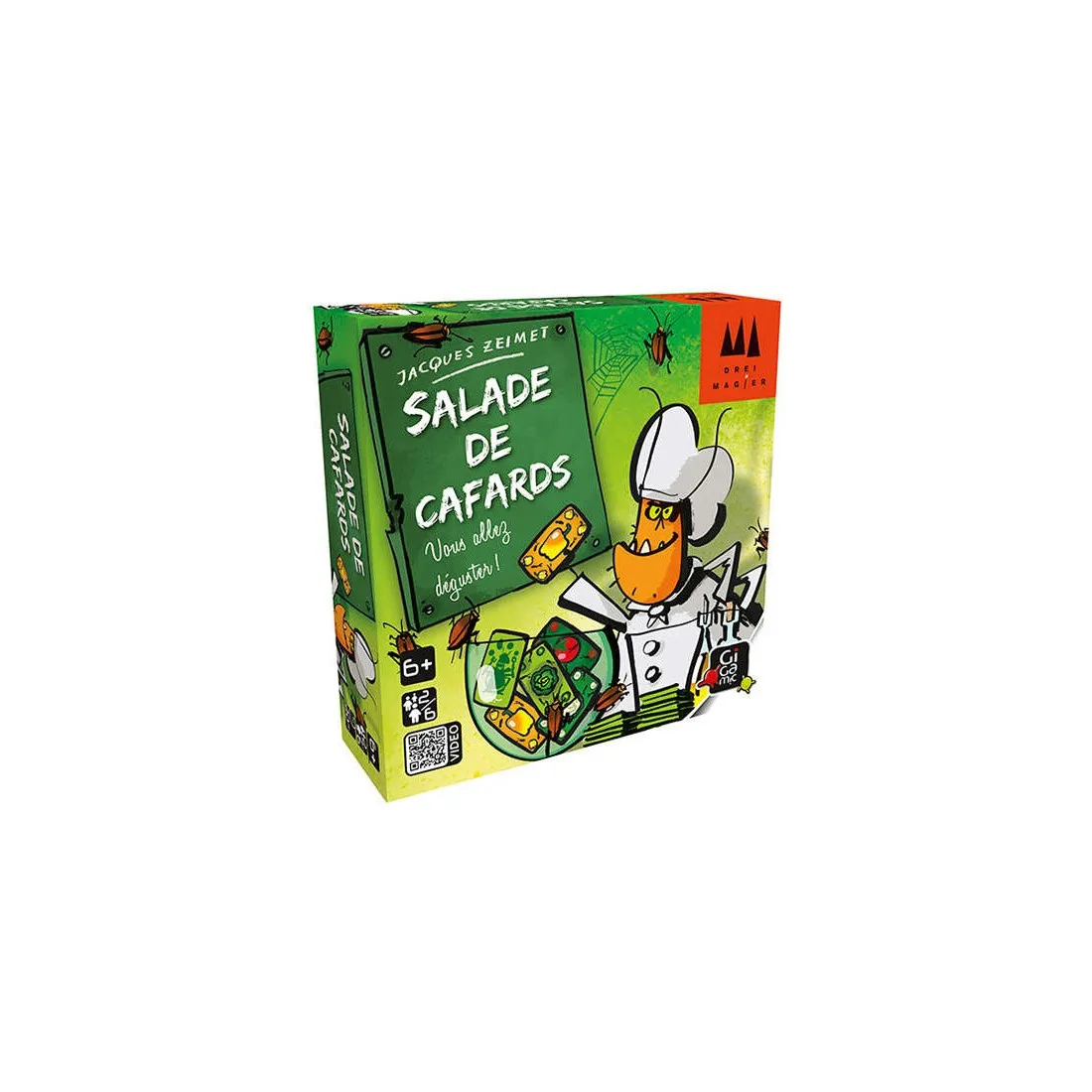Salade de Cafards - Kaker Laken Salade - Jeu de Cartes - Gigamic