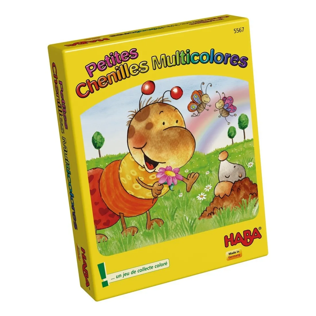 Jeu de cartes Petites chenilles multicolores