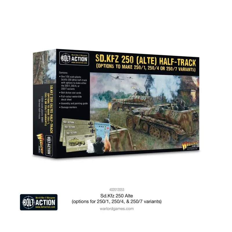 Half-track Sd.Kfz 250 (Alte) ( 250/7, 250/4). WARLORD GAMES 402012053