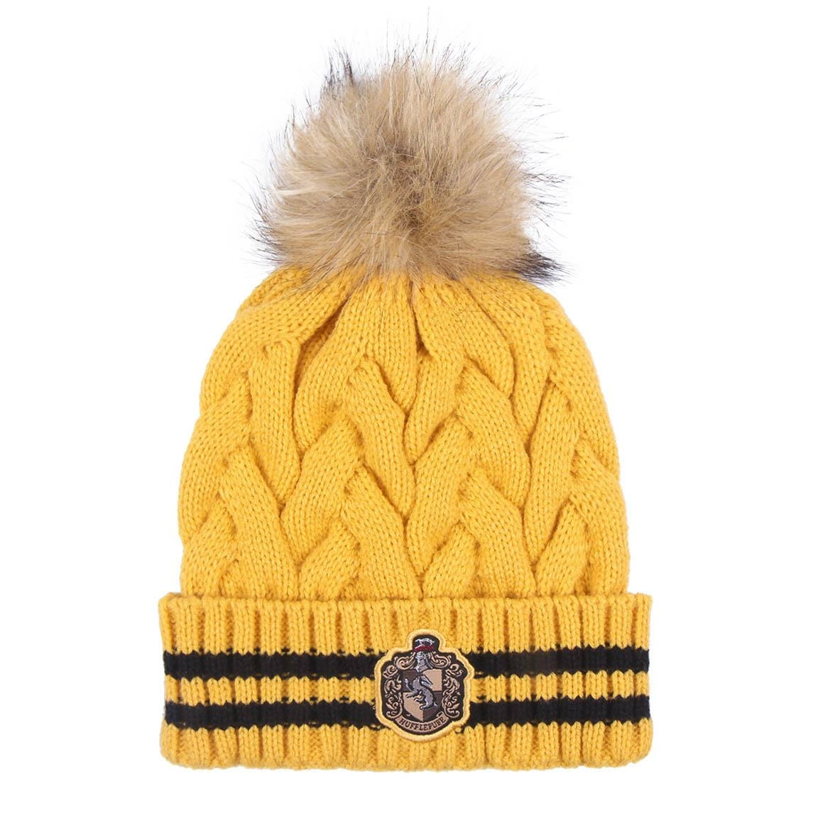 Harry potter - bonnet pompon - poufsouffle