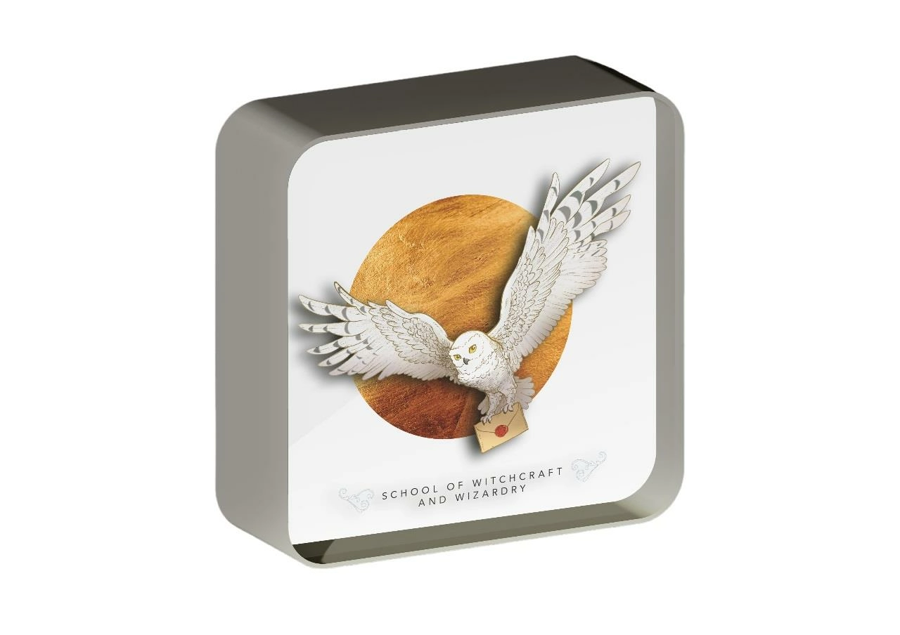 Harry potter - hedgwig avec lettre - lampe de bureau 3d