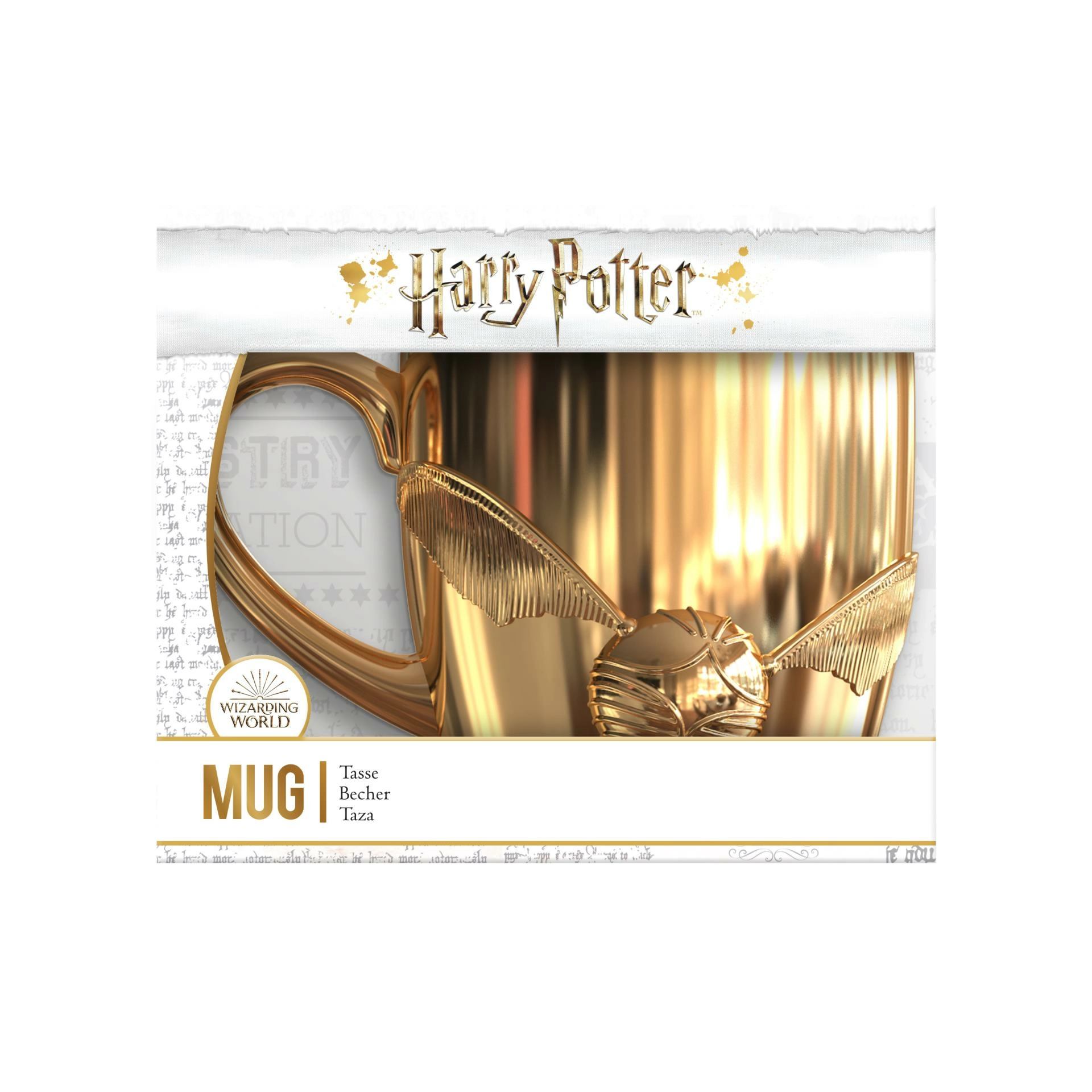 Harry potter - mug 3d vif d'or