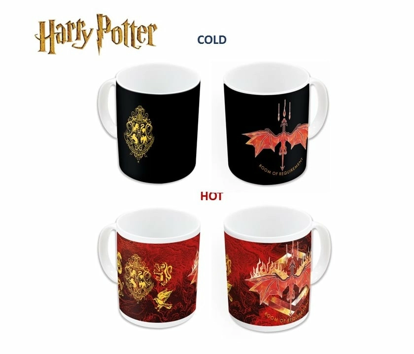 Harry potter - mug thermo-réactif (heat change) 325 ml- room of requirement