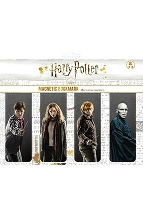 Harry potter - personnages - ensemble de marque-pages magnétiques