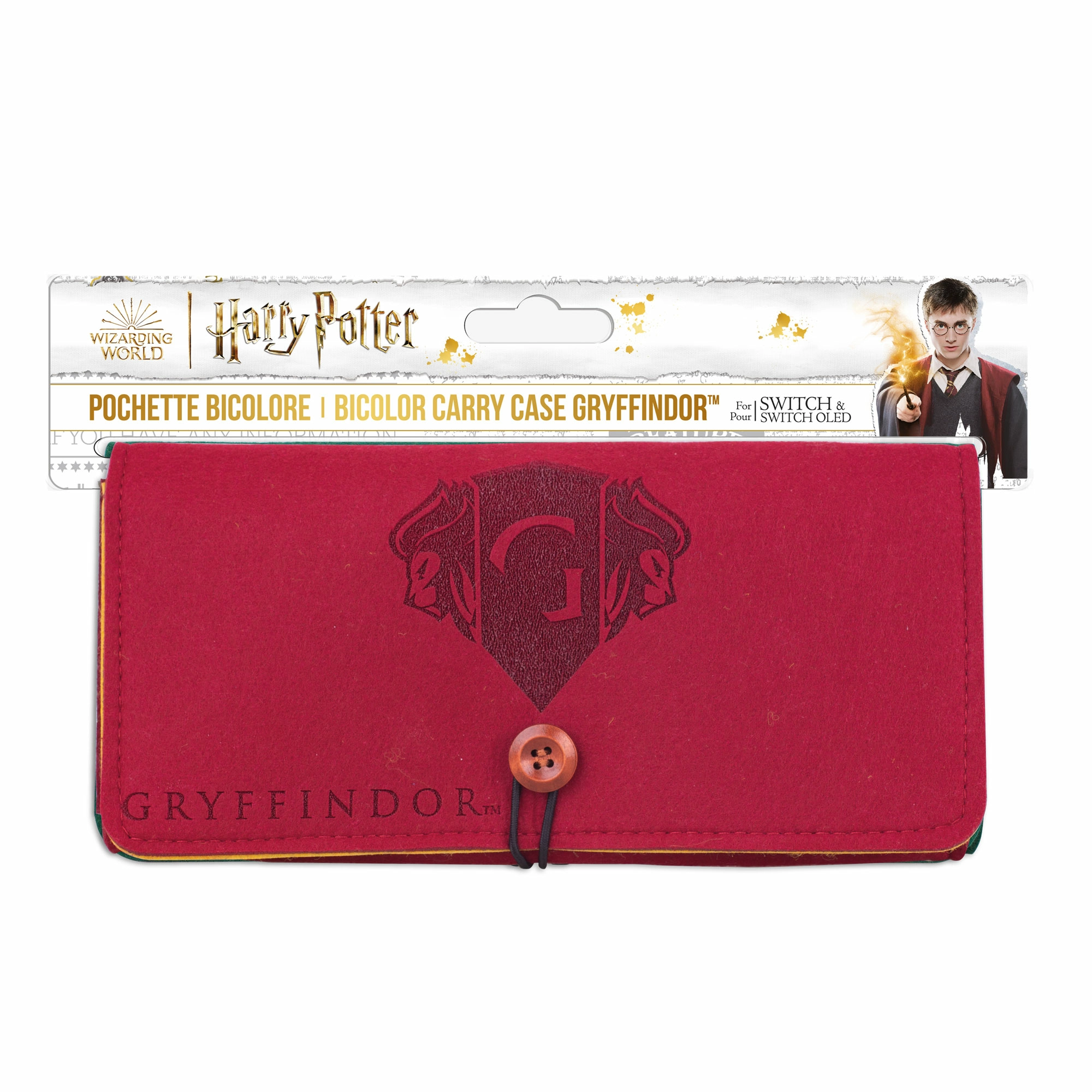 Harry potter - pochette feutrine pour switch gryffondor